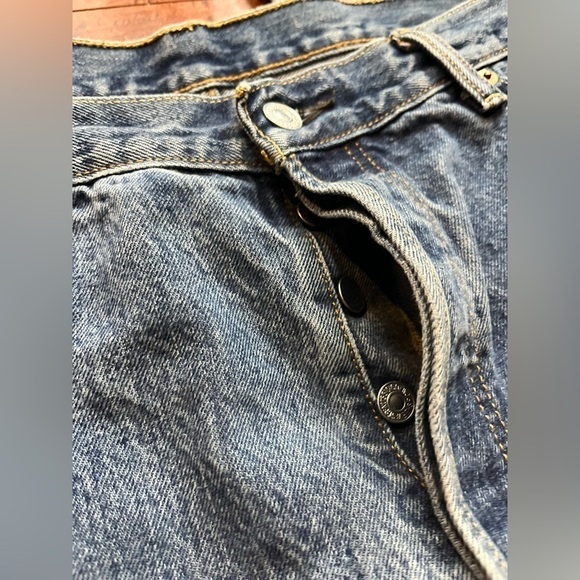 Levi’s 501 Button Fly Work Jean Men’s 36x34 FLAWED - Picture 3 of 11